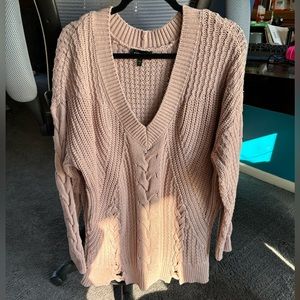 EUC Express distressed sweater L